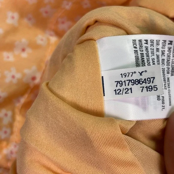 NWT American Eagle Women Shorts S Orange Floral Patchwork Smocked Waist 7195-800 - Picture 7 of 11